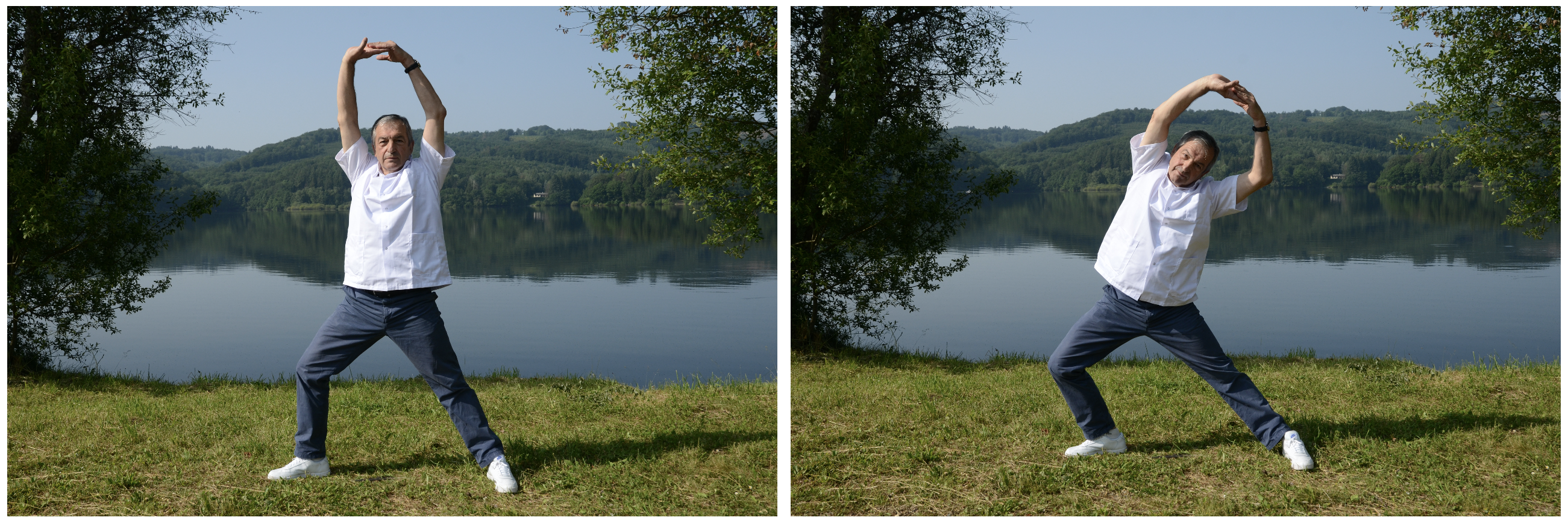 Figure 14 : Étirement du plan frontal centré sur les adducteurs de hanche